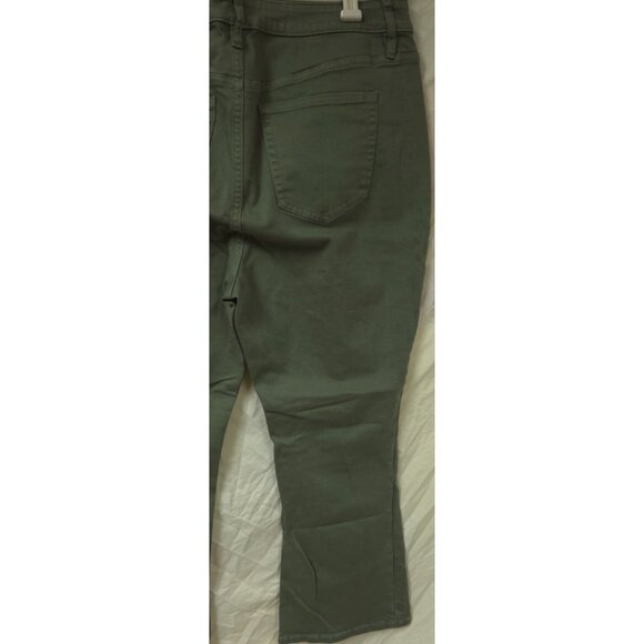 Candace Cameron Bure Womens Plus Sz 18W Green Stretch Denim Jeans 38x27 - Picture 10 of 12